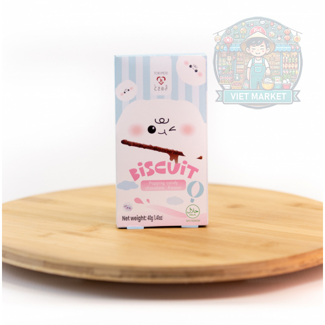 Tokimeki Biscuit Tyčinky s príchuťou praskajúcich cukríkov 40g