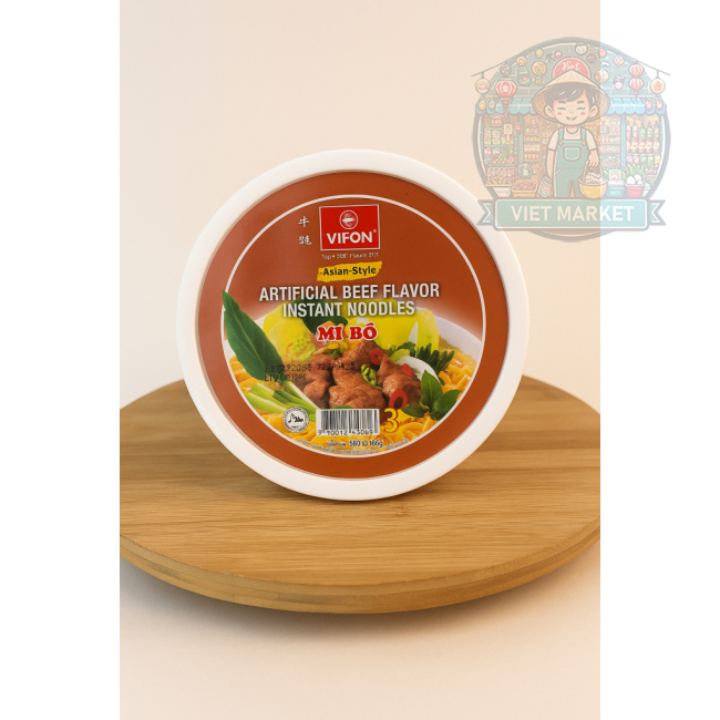 	VIFON Instantná zmes v tvare rezancov s hovädzou príchuťou v miske 85g