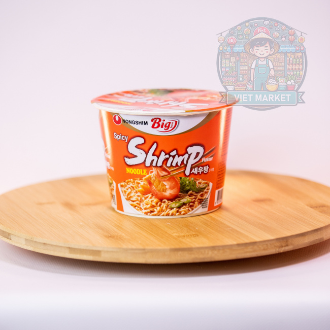 NONGSHIM Shrimp Instantná zmes na prípravu polievky s pikantnou krevetovou príchuťou v miske 115g
