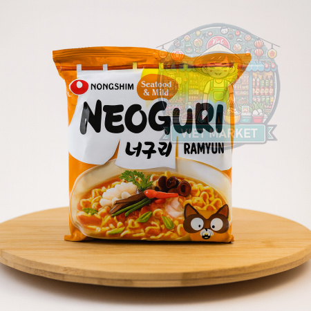 NONGSHIM Neoguri Instantná zmes na prípravu polievky s jemne pikantnou príchuťou morských plodov 120g