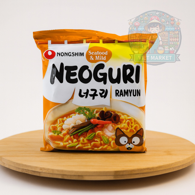 NONGSHIM Neoguri Instantná zmes na prípravu polievky s jemne pikantnou príchuťou morských plodov 120g