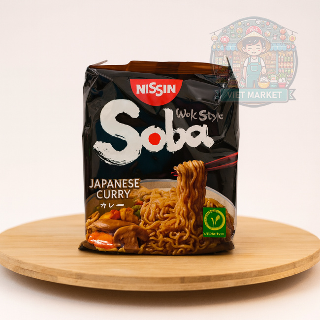 NISSIN SOBA Instantná zmes na prípravu polievky s príchuťou japonského karí 111g