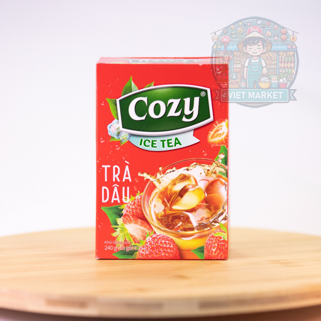 COZY ICE Instantný ľadový čaj s príchuťou jahoda 240g