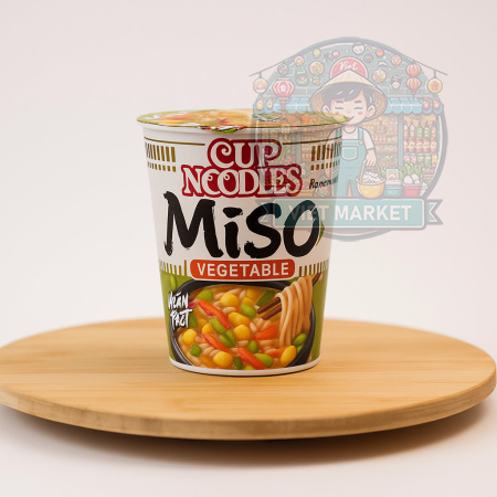 NISSIN Instantná zmes na prípravu polievky s Miso vegetariánskou príchuťou v poháriku 67g