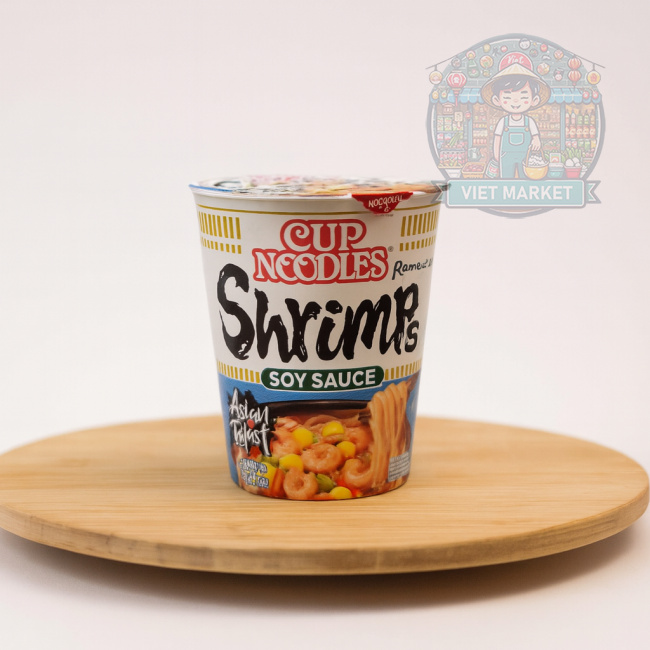 NISSIN Instantná zmes na prípravu polievky s krevetovou príchuťou v poháriku 63g