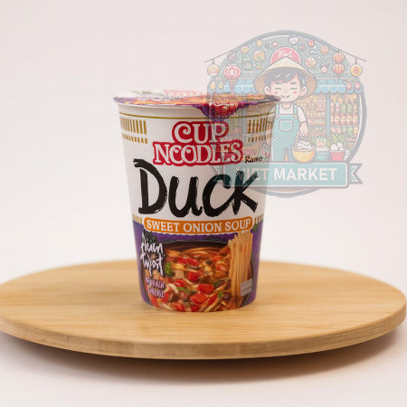 NISSIN Instantná zmes na prípravu polievky so sladkou cibuľovo-kačacou príchuťou v poháriku 65g