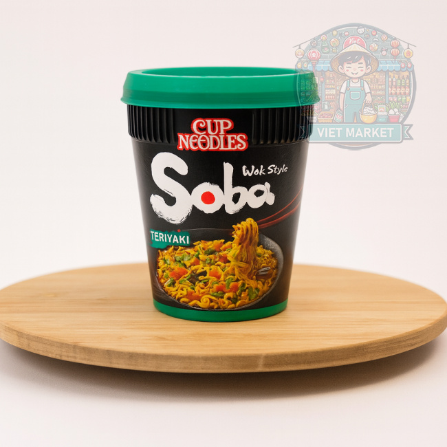 NISSIN SOBA Instantná zmes na prípravu polievky s príchuťou teriyaki v poháriku 90g