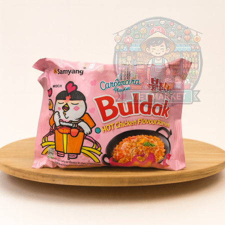 SAMYANG BULDAK CARBONARA Instantná zmes na prípravu polievky s príchuťou carbonara krému 130g