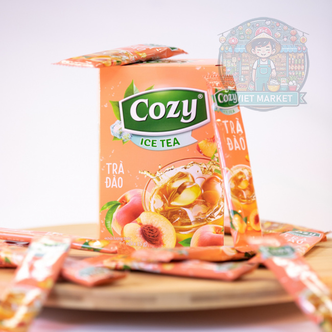 COZY ICE Instantný ľadový čaj s príchuťou broskyne 240g