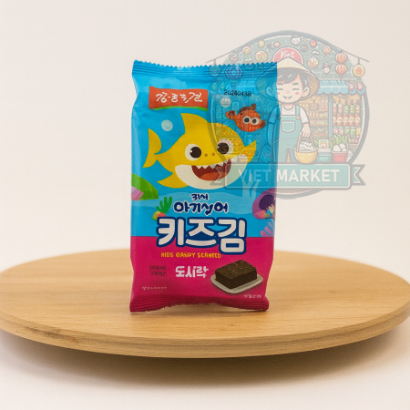 BABY SHARK Chrumkavý snack z morských rias 4g