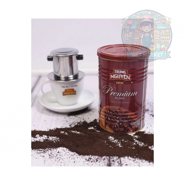 TRUNG NGUYEN PREMIUM BLEND Vietnamská pražená mletá káva v plechovke 425g