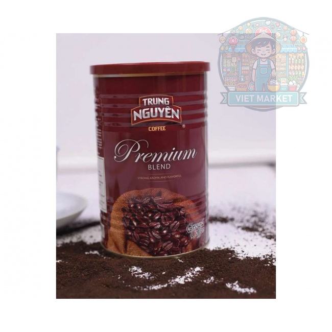 TRUNG NGUYEN PREMIUM BLEND Vietnamská pražená mletá káva v plechovke 425g