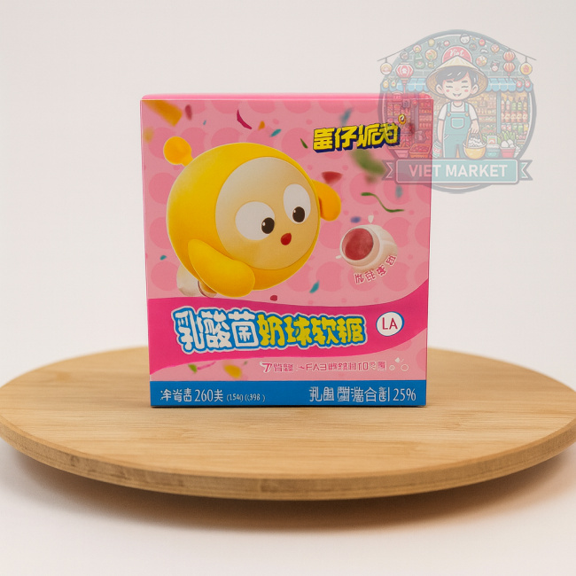 HUOLIYUAN Gumené cukríky s príchuťou jahodového jogurtu 70g