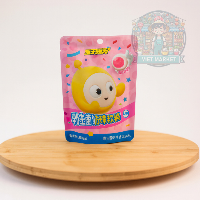 HUOLIYUAN Gumené cukríky s príchuťou jahodového jogurtu 40g