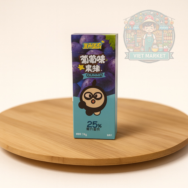 HUOLIYUAN Gumené cukríky s jogurtovo-hroznovou príchuťou 72g