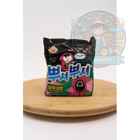 OTTOGI SQUID GAME Chrumkavý snack s príchuťou grilovanej chobotnice na masle 90g