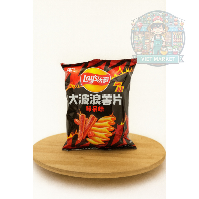 LAYS Chipsy vrúbkované s príchuťou pikantnou 70g