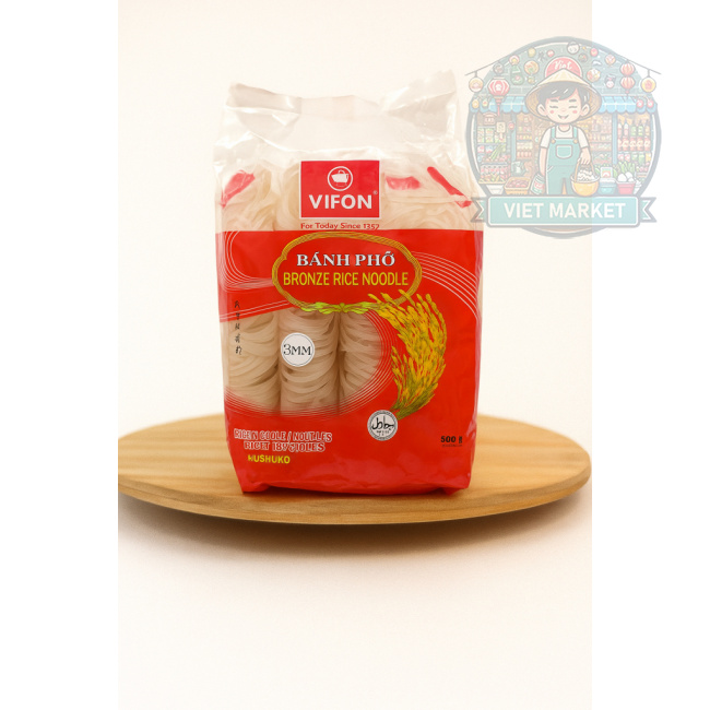 VIFON Sklenené ryžové rezance 3mm, 500g