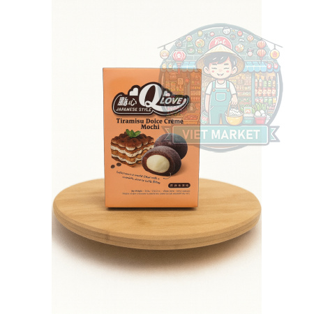 Q LOVE Mochi ryžové koláčiky s príchuťou tiramisu s dolce krémom 180g