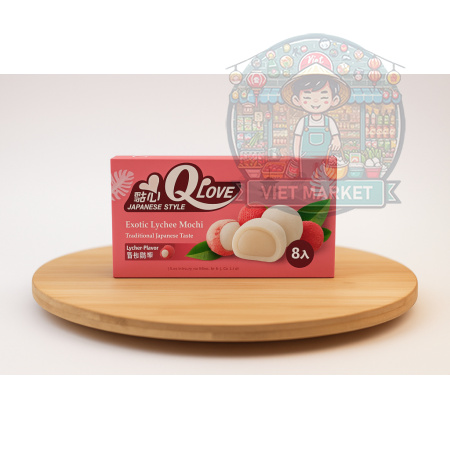 Q LOVE Mochi ryžové koláčiky s príchuťou liči 80g