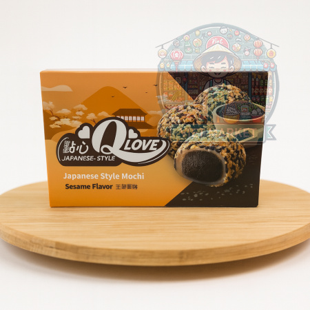 Q LOVE Mochi ryžové koláčiky s príchuťou sezamu 180g