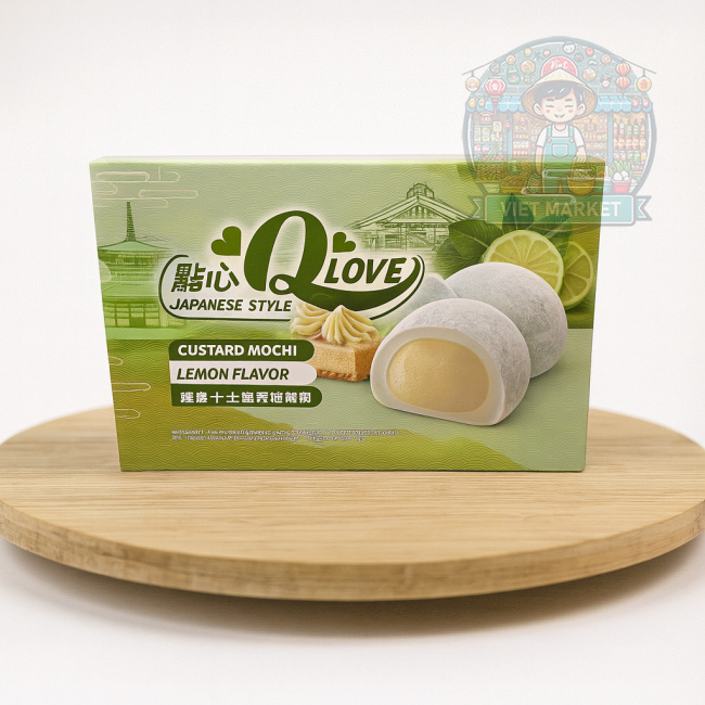 Q LOVE Mochi ryžové koláčiky s príchuťou citrónu 168g