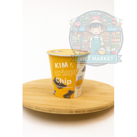 KIM CRISPY CHIP Chrumkavý snack Yopokki s morskými riasami a arašidovou príchuťou 30g