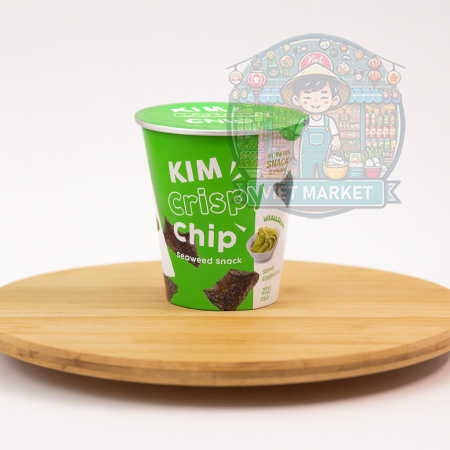 KIM CRISPY CHIP Chrumkavý snack Yopokki s wasabi príchuťou 30g