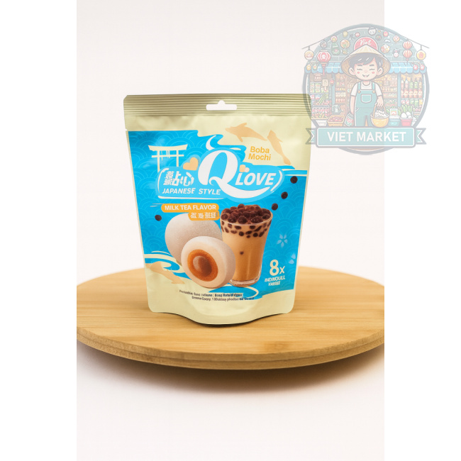 Q LOVE Mochi ryžové koláčiky s príchuťou mliečneho čaju 120g