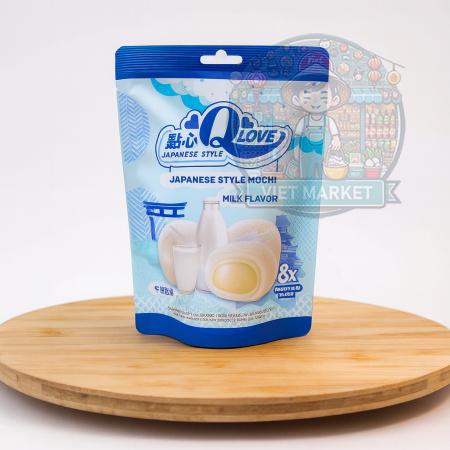 Q LOVE Mochi ryžové koláčiky s príchuťou mlieka 120g