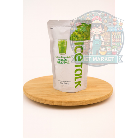 ICE TALK Nealkoholický nesýtený ľadový čaj s príchuťou zelené hrozno 230ml