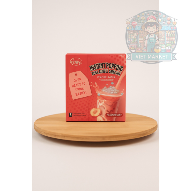 KLKW Instantná zmes na prípravu nápoja s praskajúcimi guličkami s príchuťou biela broskyňa 210g