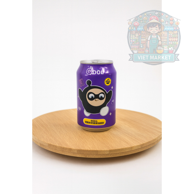 QDOL EGG Nealkoholický sýtený nápoj s hroznovou príchuťou 330ml