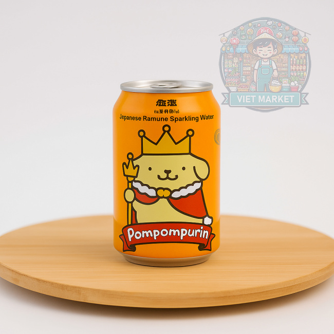 HIGH UP POMPOMPURIN Nealkoholický sýtený nápoj s príchuťou ramune 330ml 