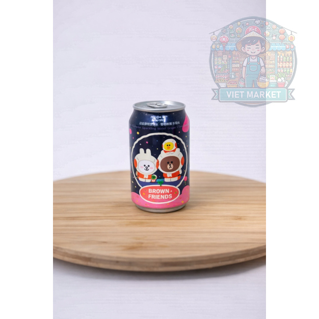 HIGH UP LINE FRIENDS Nealkoholický sýtený nápoj s hroznovou príchuťou 330ml