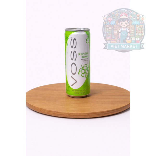 VOSS Nealkoholický sýtený nápoj s príchuťou zeleného hrozna 330ml