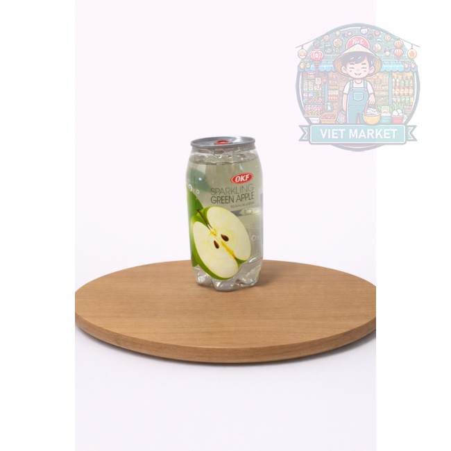 OKF Nealkoholický sýtený nápoj s príchuťou zelené jablko 350ml