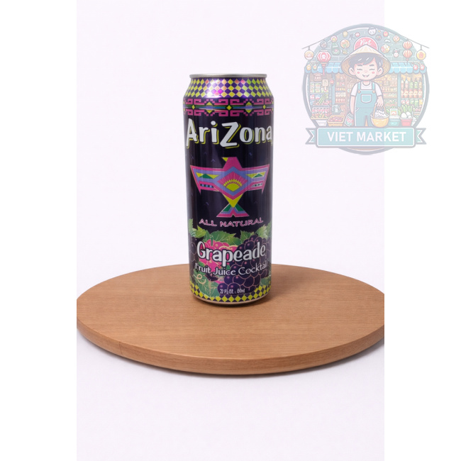 ARIZONA Nealkoholický nesýtený ovocný džusový koktail s príchuťou červeného hrozna 650ml
