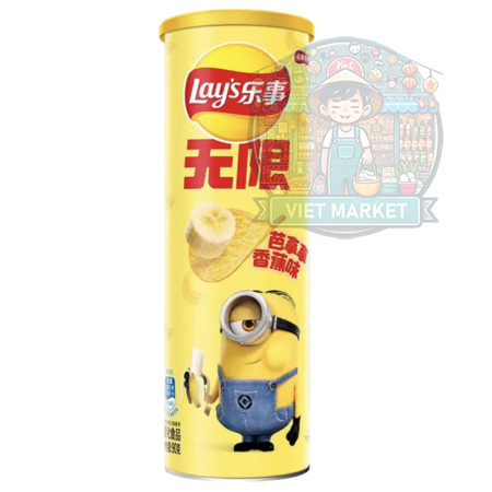 LAYS MINIONS zemiakové lupienky s banánovou príchuťou 90g