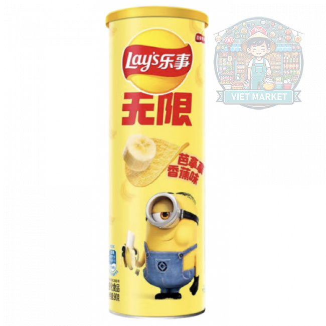 LAYS MINIONS zemiakové lupienky s banánovou príchuťou 90g
