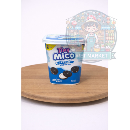 TINY MICO Mini čokoládové sušienky s vanilkovou príchuťou 88g