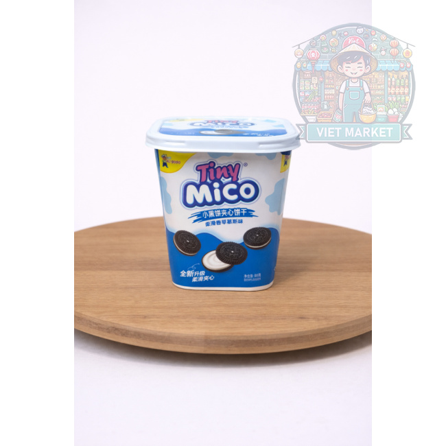 TINY MICO Mini čokoládové sušienky s vanilkovou príchuťou 88g