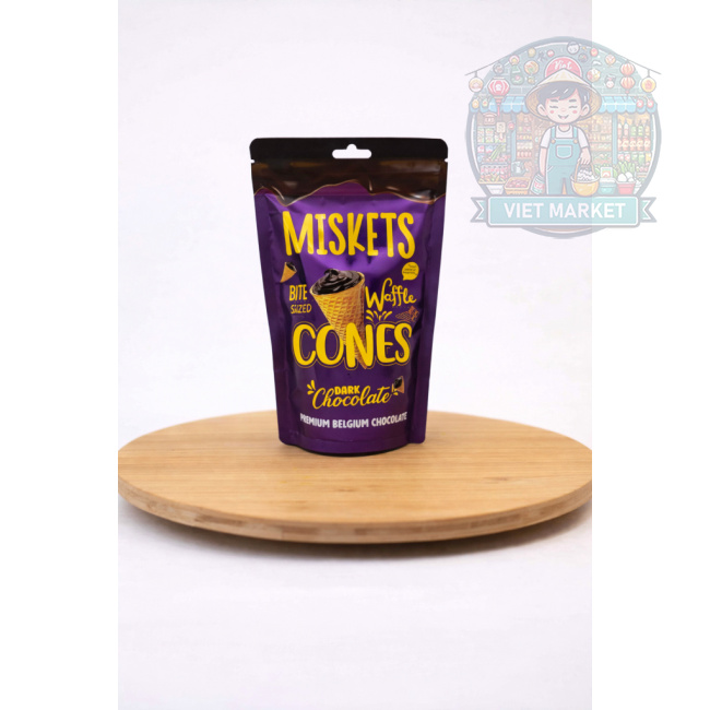 MISKETS Mini kornútky s náplňou z tmavej čokolády 70g