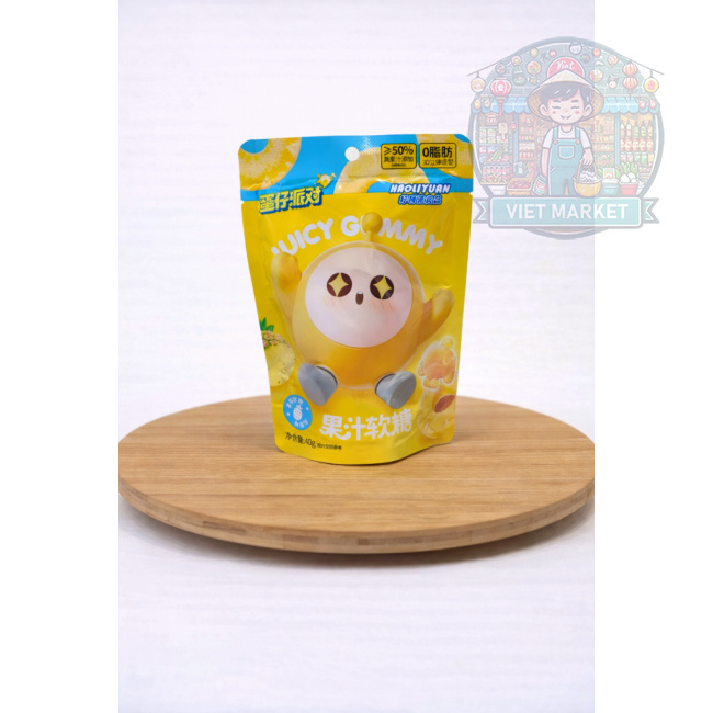HUOLIYUAN Gumené cukríky s príchuťou ananásovej šťavy 40g