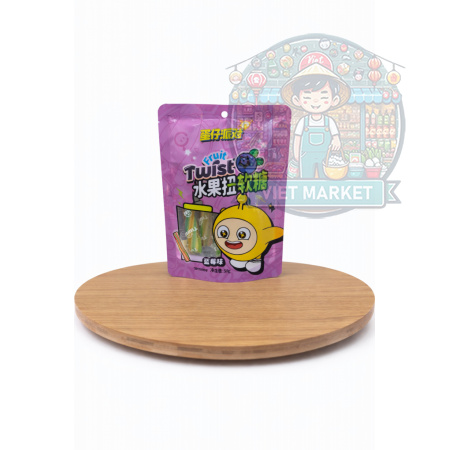 HUOLIYUAN Gumené pendreky s príchuťou čučoriedky 50g