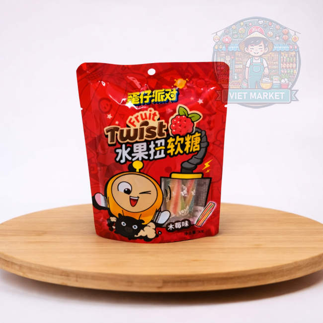 HUOLIYUAN Gumené pendreky s príchuťou maliny 50g