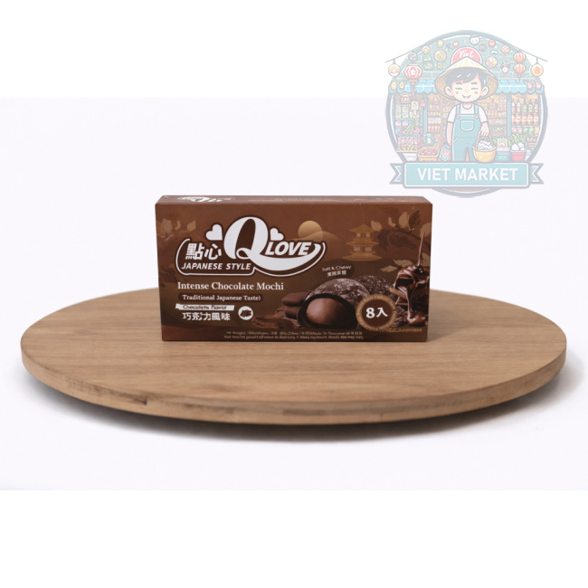 Q LOVE Mochi ryžové koláčiky s príchuťou čokolády 80g 