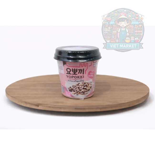 YOUNG PONG Instantné ryžové koláčiky Yopokki s čokoládovou príchuťou v poháriku 120g