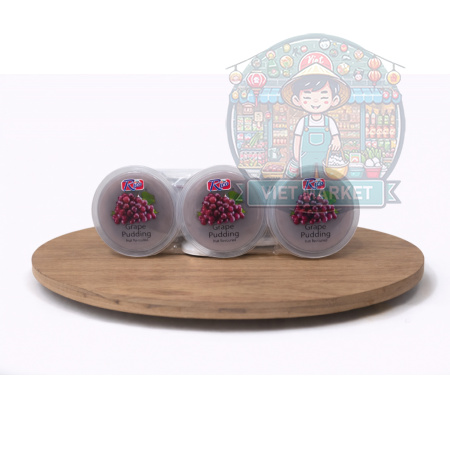 RICO Želé puding s príchuťou červené hrozno a nata de coco 195g