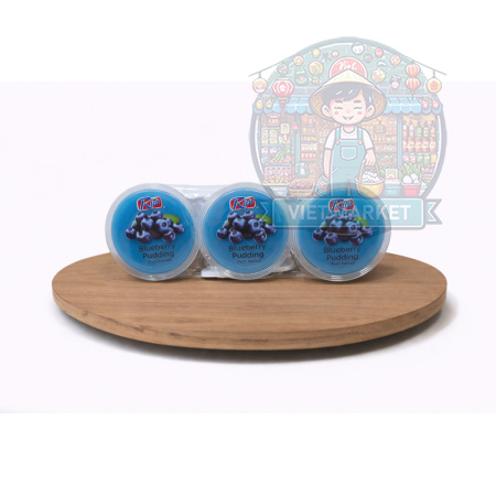 RICO Želé puding s príchuťou čučoriedka a nata de coco 195g